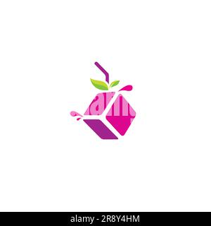 Ice Juice Box logo ice Box Logo Design Stock Vector