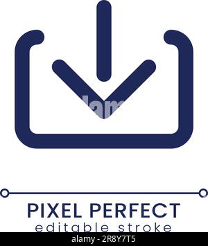 Download pixel perfect linear ui icon Stock Vector