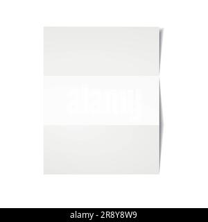 White sheet of paper. Vector illustration eps10. Stock Vector