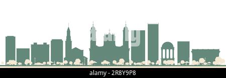 Abstract Bogota Colombia City Skyline with Color Buildings. Vector Illustration. Business Travel and Tourism Concept with Historic Buildings. Stock Vector