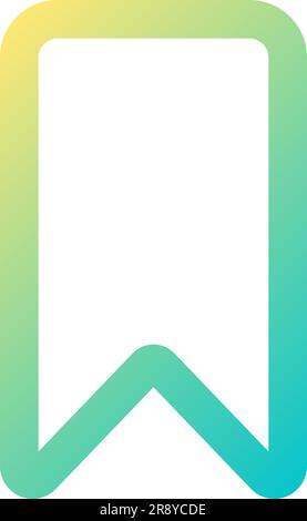 Bookmark pixel perfect gradient linear ui icon Stock Vector