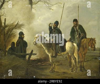 Cossack Outpost in 1813, 1813-1815. Stock Photo