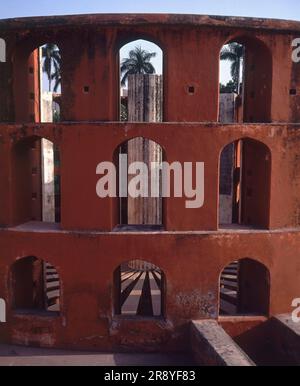 DETALLE - OBSERVATORIO ASTRONOMICO DE JANTAR MANTAR - S XVIII. Author: MAHARAGA SAWAI JAI SINGH (1681-1743) JAI SINGH II. Location: OBSERVAT ASTRONOMICO. NUEVA DELHI. India. Stock Photo