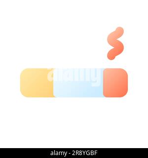 Smoking lounge pixel perfect flat gradient color ui icon Stock Vector