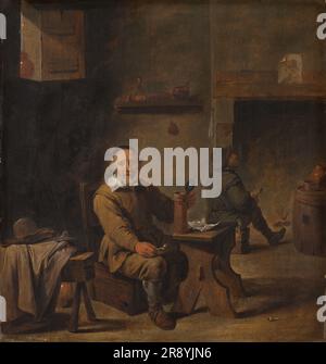 Elderly Man Seated in a Tavern, c.1645. Stock Photo