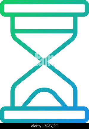 Hourglass pixel perfect gradient linear vector icon Stock Vector