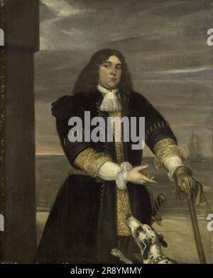 Jan van Gelder (1647-73), Naval Captain, Stepson of Michiel Adriaensz de Ruyter, 1668. Stock Photo
