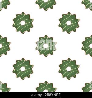 Pattern homemade cookie different taste in pastry biscuit, pattern cookie consist of collectible natural tasty food biscuit it pastry accessory, patte Stock Vector