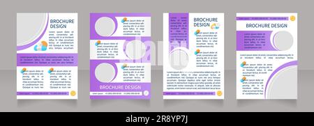 Innovative medical equipment promo blank brochure layout design Stock Vector