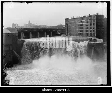 Upper Genesee Falls, Rochester, N.Y., c1905. Stock Photo