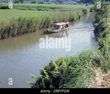 tour around a riverside area Stock Photo