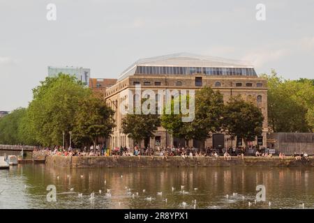 The Arnolfini art gallery in the floating harbour in city centre of Bristol, England, UK Stock Photo