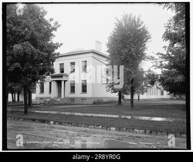 Homeopathic medical building, U. of M., Ann Arbor, Michigan, between 1890 and 1901. Stock Photo