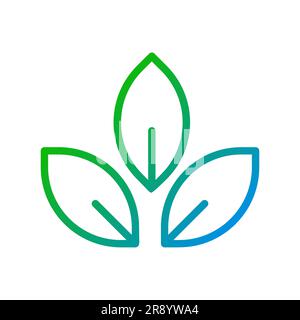 Organic plants pixel perfect gradient linear vector icon Stock Vector