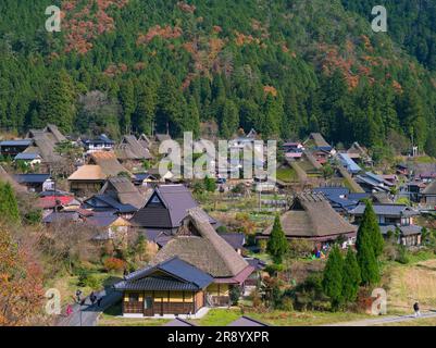 Kayabukinosato Kitamura in Autumn Stock Photo