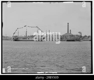 Charleston i.e. Charlestown Navy Yard, c1900. Stock Photo