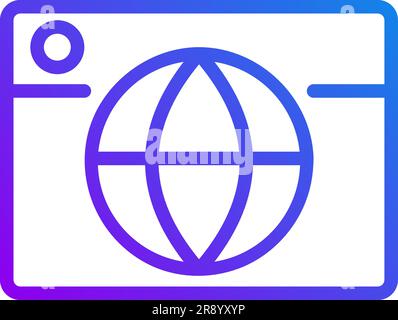 International business pixel perfect gradient linear vector icon Stock Vector