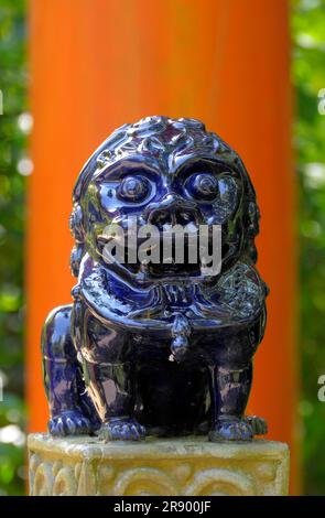 Asian garden in Muenzesheim, Kraichgau, Japan garden, figure Stock Photo