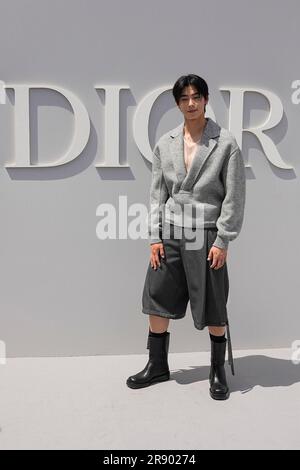 Cha Eun-woo arrives for the Dior Spring/Summer 2023 fashion collection  presented Tuesday, Sept. 27, 2022 in Paris. (Photo by Vianney Le  Caer/Invision/AP Stock Photo - Alamy