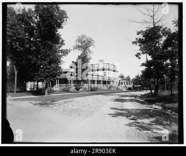 Fort Sheridan, the hospital, between 1880 and 1899. US Army base. Stock Photo