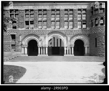 Entrances to the law school, Harvard College, c1900. Stock Photo