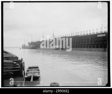 Lackawanna coal chutes, Buffalo, c1900. Stock Photo