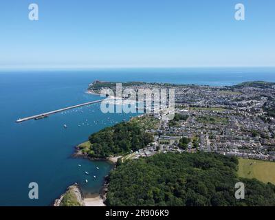 An aerial view of Berry Head and Churston Woods in Brixham, South Devon Stock Photo