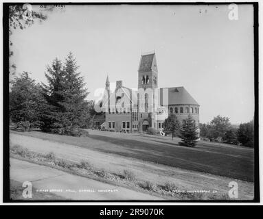 Barnes Hall, Cornell University, between 1890 and 1901. Stock Photo
