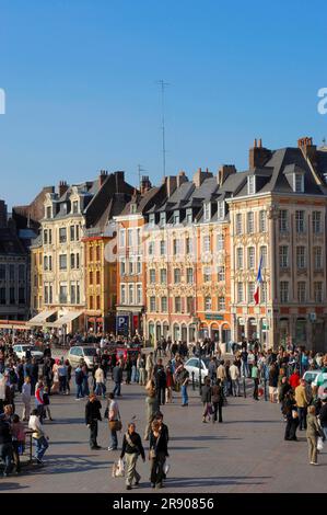 Place du General de Gaulle, Grand, Lille, Nord Pas de Calais, France Stock Photo