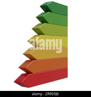3D efficiency chart - arrows Stock Photo - Alamy