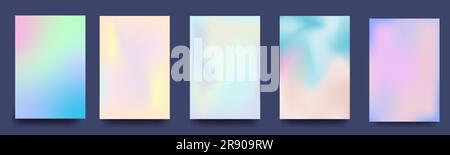 Set of gradient backgrounds. Creative smooth gradient for cover, banner, postcard, flyer, poster.Background modern twisty design. Vector Stock Vector