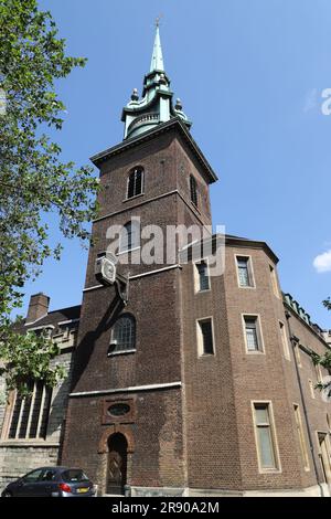 All Hallows by the Tower Church London June 2023 Stock Photo