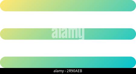 Hamburger menu button pixel perfect gradient linear ui icon Stock Vector