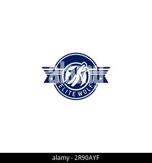 Elite Wolf Logo. Wolf Emblem Vector Illustration Stock Vector