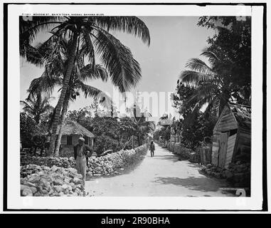 Meadow St., Bain's Town, Nassau, Bahama Islds., c1901. Stock Photo