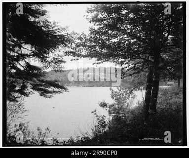 The Ampersand, Lower Saranac Lake, Adirondack Mountains, c1902. Stock Photo