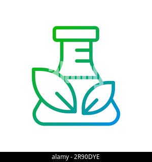 Chemical free materials pixel perfect gradient linear vector icon Stock Vector