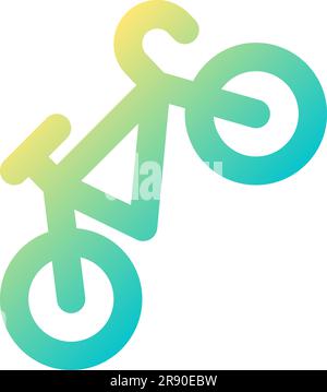 Bicycle pixel perfect gradient linear ui icon Stock Vector