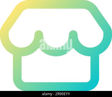 Shop pixel perfect gradient linear ui icon Stock Vector