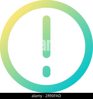 Safety warning pixel perfect gradient linear vector icon Stock Vector ...