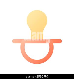 Babysitting pixel perfect flat gradient color ui icon Stock Vector
