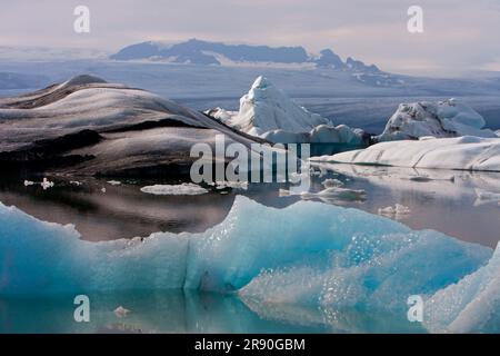 Joekulsarlon Glacial Lake, Vatnajoekull Glacier, Joekulsarlon, Vatnajoekull, Iceland Stock Photo