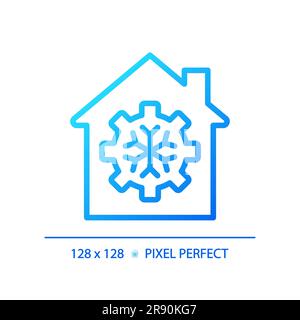 General cooling gradient linear vector icon Stock Vector