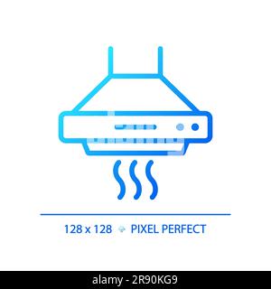 Kitchen hood gradient linear vector icon Stock Vector