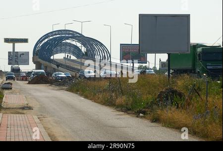 Bucharest Overpass Bucharest, Romania. 23rd June, 2023: Inauguration of the Pallady ...
