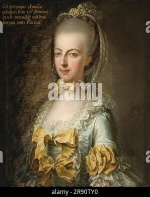 Portrait Of Archduchess Maria Amalia Of Austria (1746-1804). 1760s ...