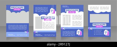 Huge discount on car rentals blank brochure design Stock Vector