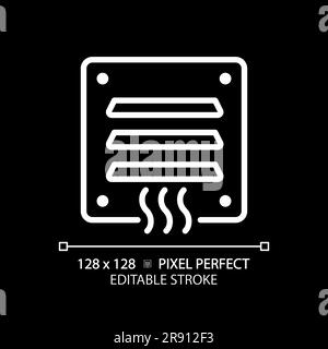 Hvac white linear icon for dark theme Stock Vector Image & Art - Alamy