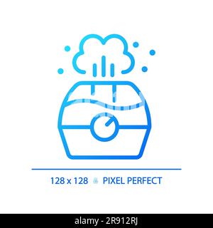 Air humidifier gradient linear vector icon Stock Vector