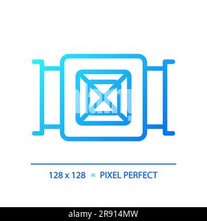 Duct air conditioner gradient linear vector icon Stock Vector